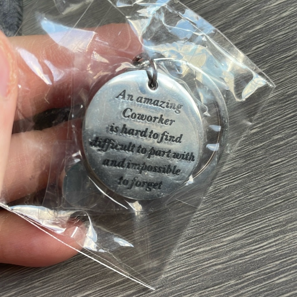 Brand new coworker keychain